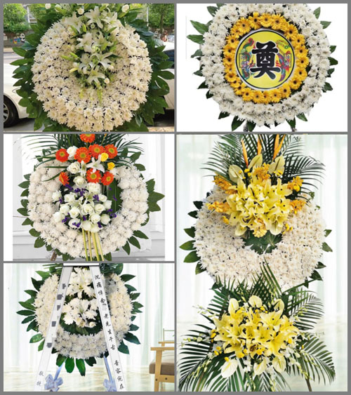 甘肃省白银靖远县五合镇二道渠村花圈速递
